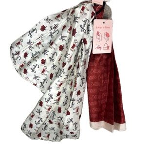 NWT ⚜️♥️⚜️ Frazier Sterling Gorgeous Cowboy Themed Maroon & Cream Scarf
